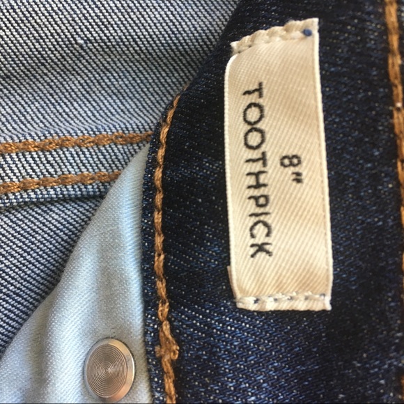 NWOT J. Crew Dark Wash Skinny Jeans - 8” Toothpick - Picture 6 of 7